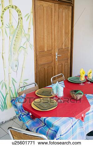 Stock Image - Interiors of a cafe. Fotosearch