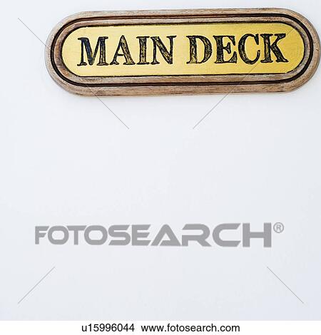 Picture - Main Deck text on a white background. Fotosearch