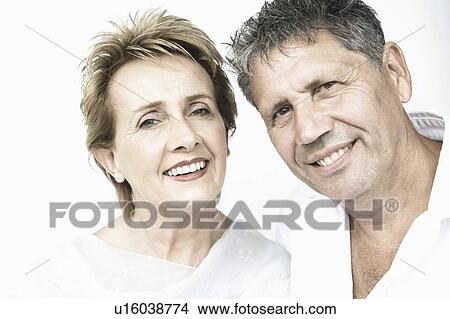 Picture - Portrait of a couple smiling. Fotosearch