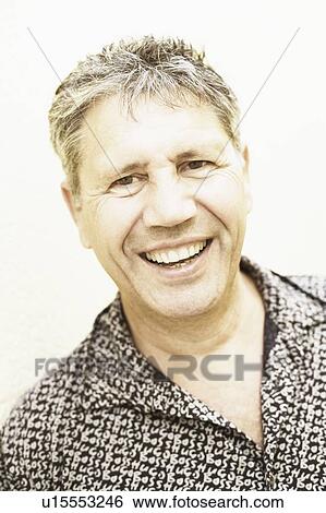 Stock Photograph - Portrait of a senior man smiling. Fotosearch