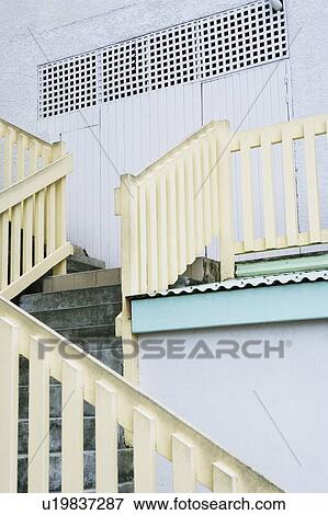 Staircase of a house View Large Photo Image Stock Photo - Staircase of a house. Fotosearch