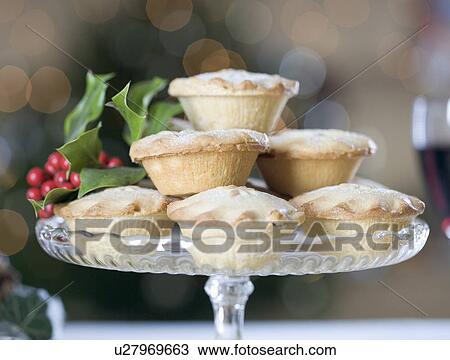 Stock Image - A dish of mince pies. Fotosearch