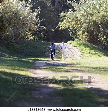 A senior couple keeping fit View Large Photo Image Stock Photo - A senior couple keeping fit. Fotosearch