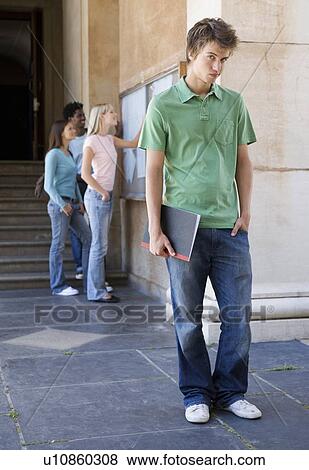 Stock Photo - A student disappointed by his exam results. Fotosearch