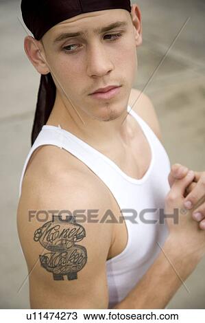 Stock Image - A teenage boy. Fotosearch
