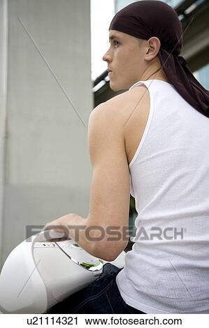 Stock Image - A teenage boy. Fotosearch
