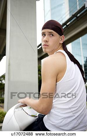 Stock Photo - A teenage boy. Fotosearch