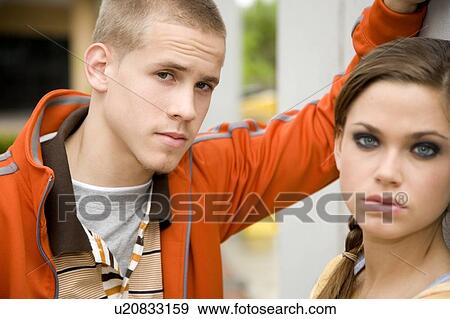 Stock Photo - A teenage couple. Fotosearch