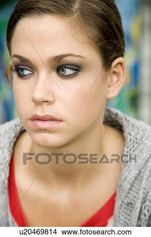 A teenage girl View Large Photo Image Picture - A teenage girl. Fotosearch