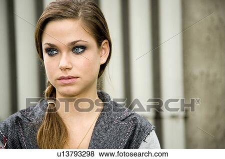 Stock Photo - A teenage girl. Fotosearch