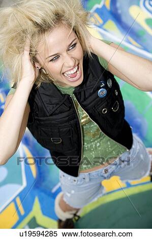 A teenage girl View Large Photo Image Stock Photography - A teenage girl. Fotosearch