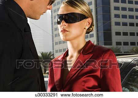 Stock Image - A wealthy couple. Fotosearch