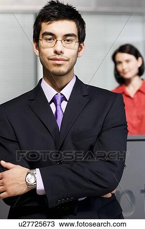 Businessman at office reception View Large Photo Image Stock Image - Businessman at office reception. Fotosearch