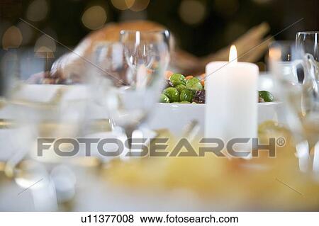 Christmas dinner on the table View Large Photo Image Stock Photo - Christmas dinner on the table. Fotosearch