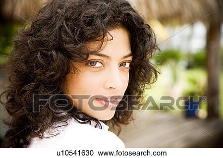 Stock Image - portrait African American woman. Fotosearch