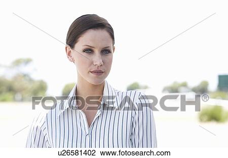 Stock Image - Portrait of a businesswoman. Fotosearch