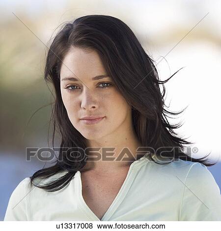 Stock Photo - Portrait of a woman. Fotosearch