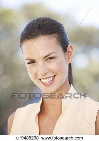 Stock Photo - Portrait of a woman. Fotosearch