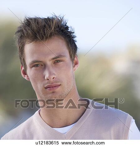 Portrait of a young man View Large Photo Image Stock Photography - Portrait of a young man. Fotosearch
