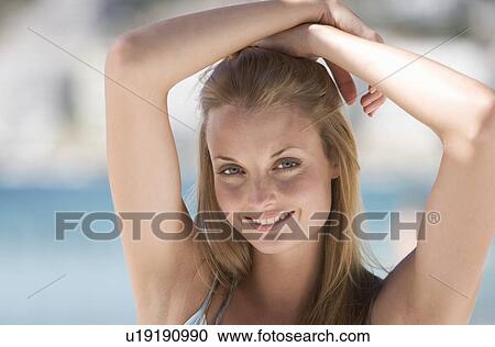 Portrait of a young woman View Large Photo Image Stock Image - Portrait of a young woman. Fotosearch