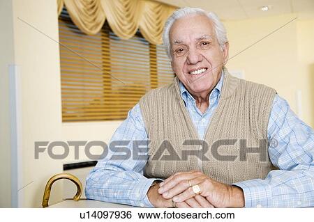 Stock Photograph - Portrait of an elderly man. Fotosearch
