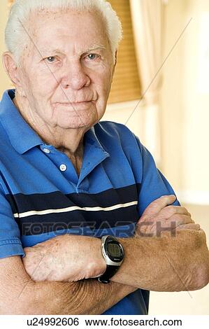 Stock Photograph - Portrait of an elderly man. Fotosearch
