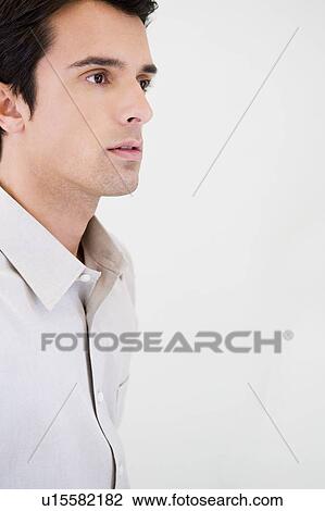 Side profile portrait of a businessman in casual dress View Large Photo Image Stock Image - Side profile portrait of a businessman in casual dress. Fotosearch