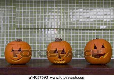Still life of Jack'o Lanterns for Halloween View Large Photo Image Stock Image - Still life of Jack'o Lanterns for Halloween . Fotosearch