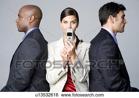 Three business colleagues View Large Photo Image Stock Photograph - Three business colleagues. Fotosearch