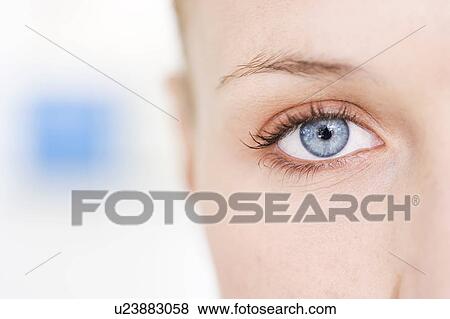 Stock Photo - Woman's right eye. Fotosearch
