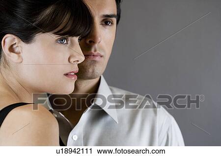 Young couple portrait, View Large Photo Image Stock Image - Young couple portrait, . Fotosearch