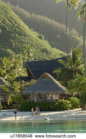 A thatched house on a beach View Large Photo Image Stock Photo - A thatched house on a beach. Fotosearch