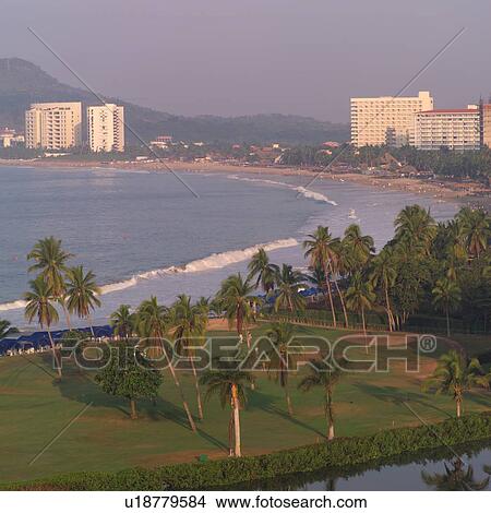 Beach at Ixtapa Mexico View Large Photo Image Picture - Beach at Ixtapa Mexico. Fotosearch