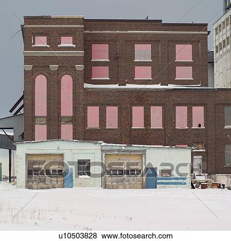 Stock Photo - Boarded up Buildings. Fotosearch