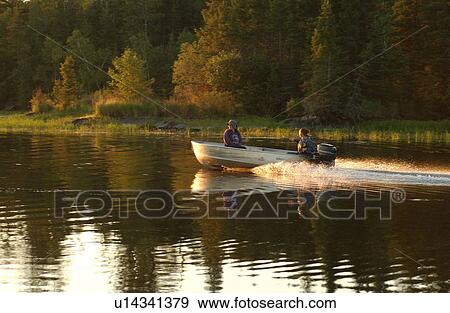 Boat on Lake View Large Photo Image Stock Photo - Boat on Lake. Fotosearch