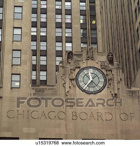 Stock Photo - Buildings with a clock. Fotosearch