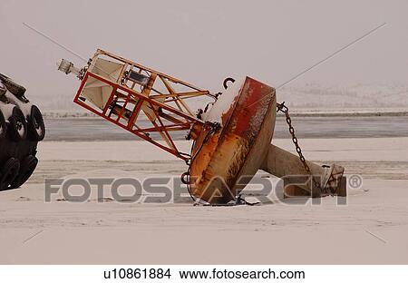 Churchill Northern Manitoba town and surroundings Buoy on Frozen Water View Large Photo Image Picture - Churchill Northern Manitoba town and surroundings Buoy on Frozen Water. Fotosearch