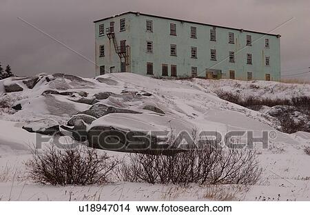 Churchill Northern Manitoba town and surroundings Building on Hill View Large Photo Image Picture - Churchill Northern Manitoba town and surroundings Building on Hill. Fotosearch