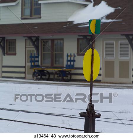Stock Photo - Churchill Northern Manitoba Train Station. Fotosearch
