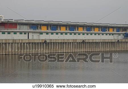 Stock Photography - Dock in Montreal, Canada. Fotosearch
