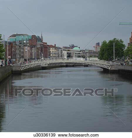 Dublin Ireland - Liffey River View Large Photo Image Stock Photo - Dublin Ireland - Liffey River. Fotosearch