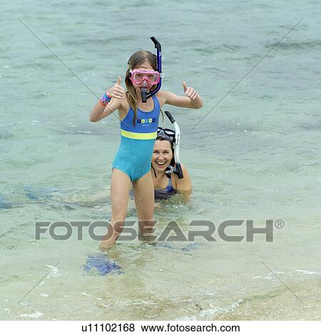 Family Snorkeling View Large Photo Image Stock Photo - Family Snorkeling. Fotosearch