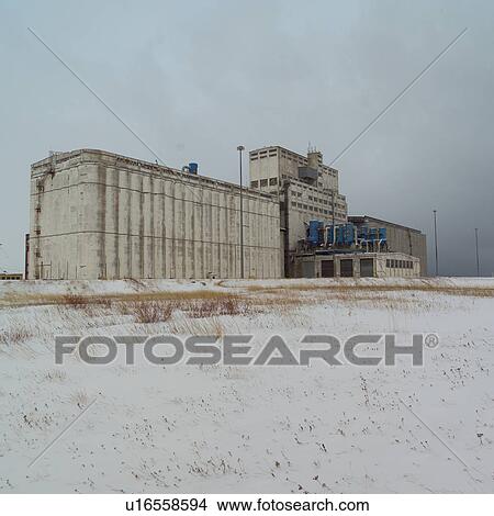 Grain Elevator at Churchill Manitoba View Large Photo Image Picture - Grain Elevator at Churchill Manitoba. Fotosearch