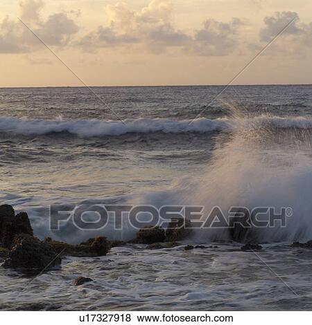 Hawaiian Islands of Molokai and Kauai - Ocean Views View Large Photo Image Stock Photo - Hawaiian Islands of Molokai and Kauai - Ocean Views. Fotosearch