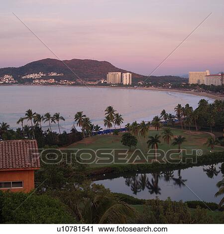 Stock Image - Ixtapa Mexico overview. Fotosearch