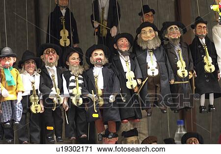 Jewish puppets suspended at an establishment View Large Photo Image Stock Image - Jewish puppets suspended at an establishment. Fotosearch