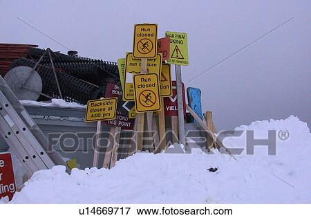 Stock Photo - Lake Louise Ski Resort, Alberta, Canada. Fotosearch