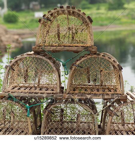 Lobster Traps View Large Photo Image Stock Image - Lobster Traps. Fotosearch