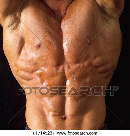 Stock Photo - Male bodybuilder posing. Fotosearch