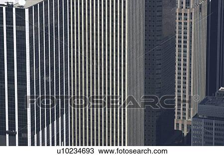 Stock Image - Manhattan Aerial Views, New York City. Fotosearch